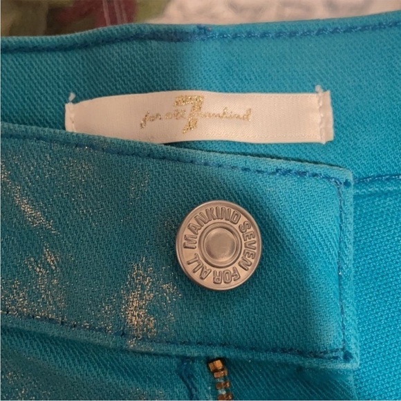 2 PAIRS LADIES 7 For All Mankind Denim Shorts - Picture 4 of 15